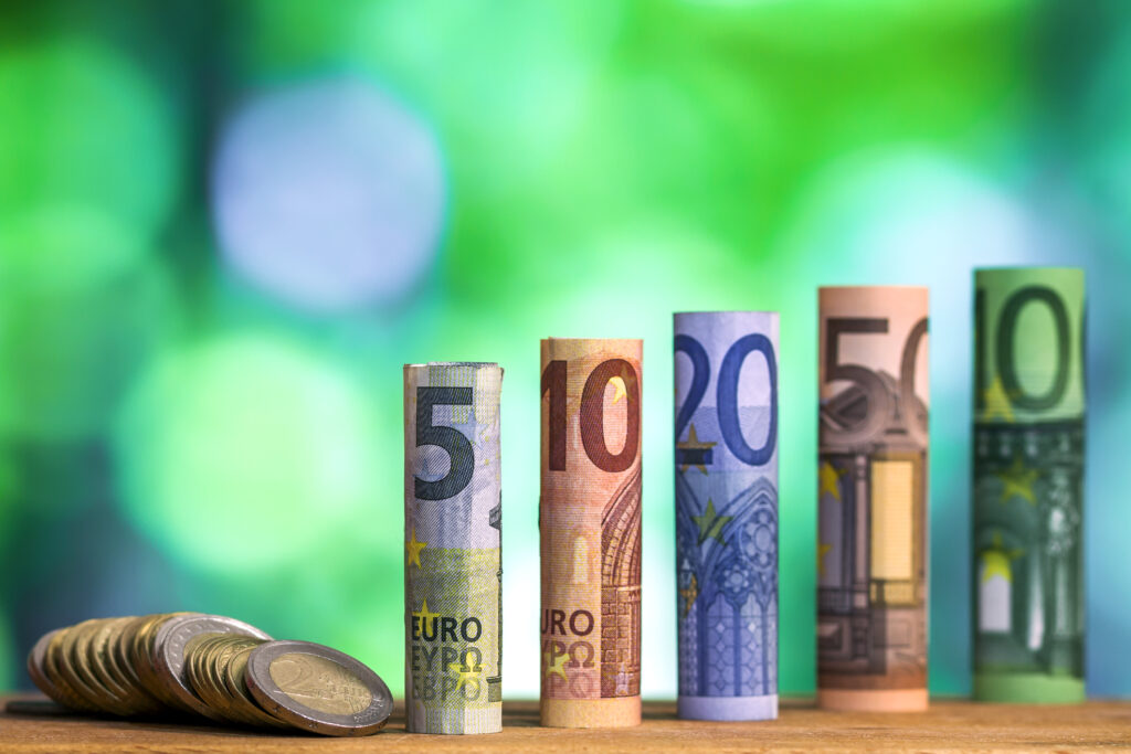 Gestapeltes Geld