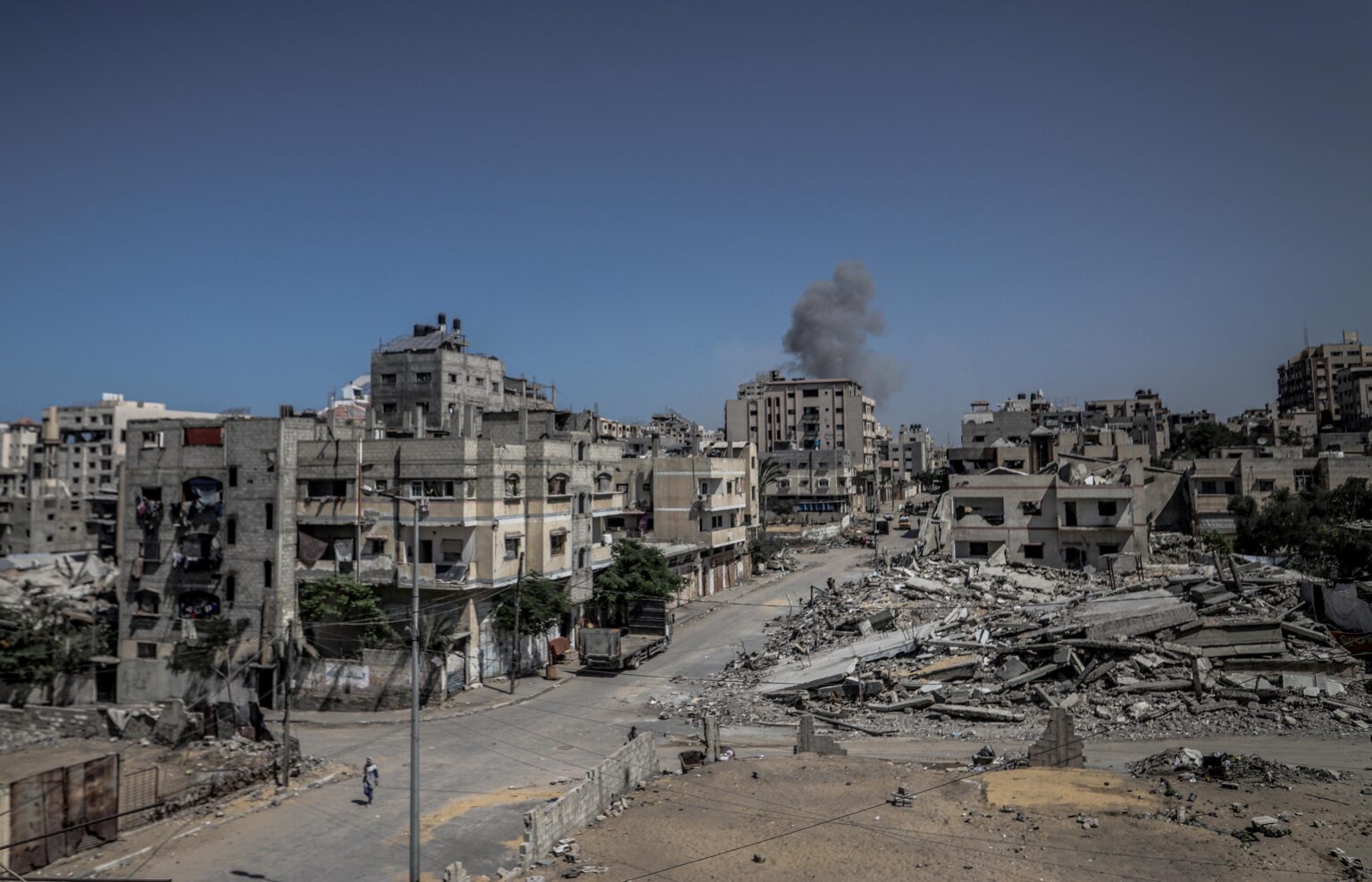 Blick auf Palästina und den Gaza-Streifen
