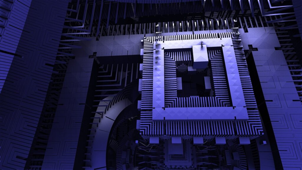 Ein SaxonQ-Quantencomputer mit Diamantchip steht auf einem Labortisch in Leipzig – Foto: TheDigitalArtist / Pixabay